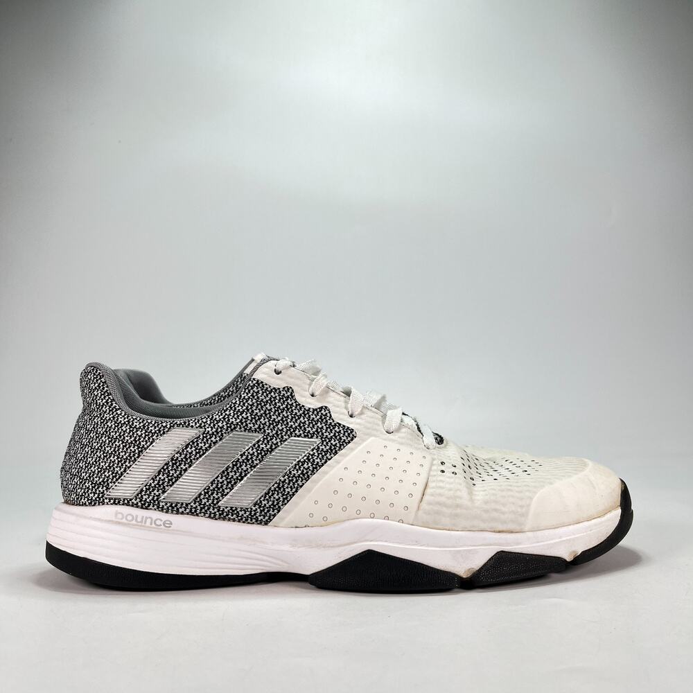 adidas Adipower S Bounce White Grey Spikeless Golf Shoes F33751 Men's Size 11